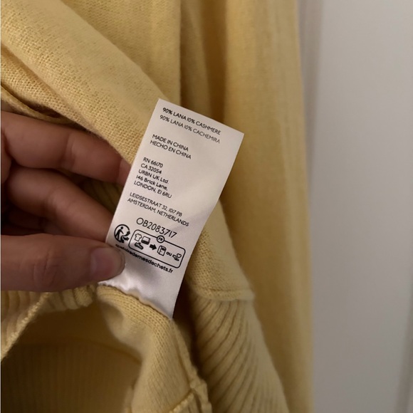 Free People Nocturnal Solid Wool-Cashmere Cardigan - Oil Painting - Large - Picture 14 of 16